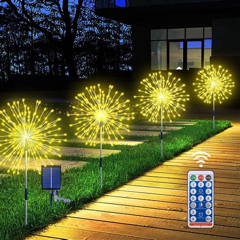 solar lights outdoor waterproof|waterproof solar garden fireworks lamp.